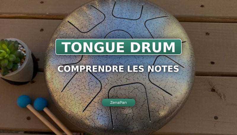 Hva er notene på en tongue drum?